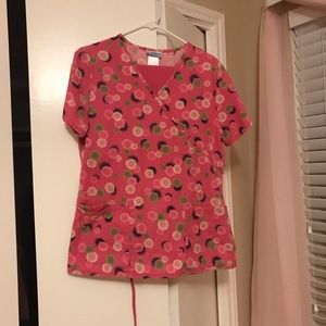 Hot pink/fuchsia scrubs set